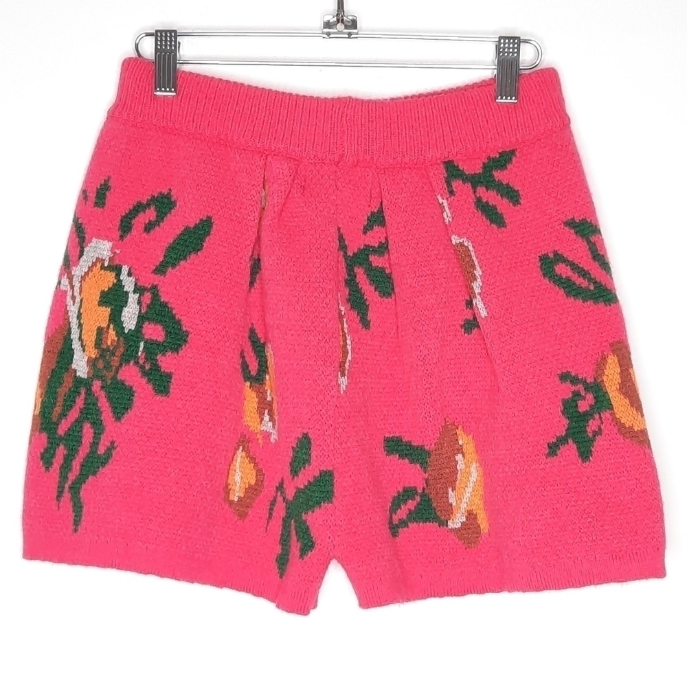 Cider Bright Floral Knit Shorts S NWT - Picture 3 of 5